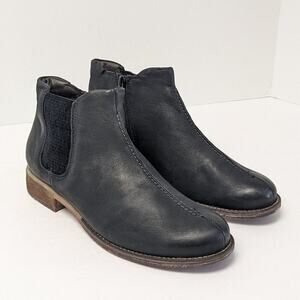 Josef Seibel Sienna 97 Ankle Boots, Black Leather, Women's 40 EU (9-9.5)